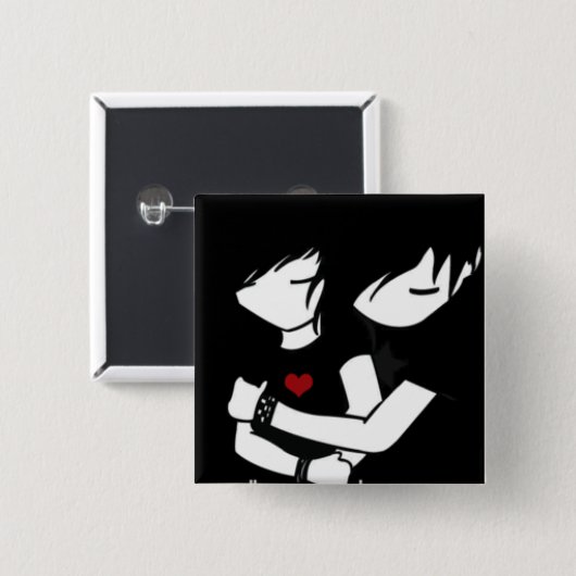 emo Liebe Button (Vorne & Hinten)