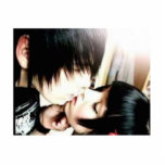 emo Liebe Fotoskulptur Magnet<br><div class="desc">Liebe ist es die beste Sache, die Sie für fragen können.</div>