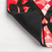 Emo Liebe Heart Paint Spritzer Mousepad (Ecke)