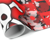 Emo Liebe Herzenschäkepapier Geschenkpapier (Rolleneckpunkt)