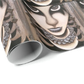 Emo Mädchen Geschenkpapier (Rolleneckpunkt)