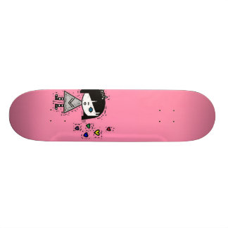 Emo-Mädchen Skateboard