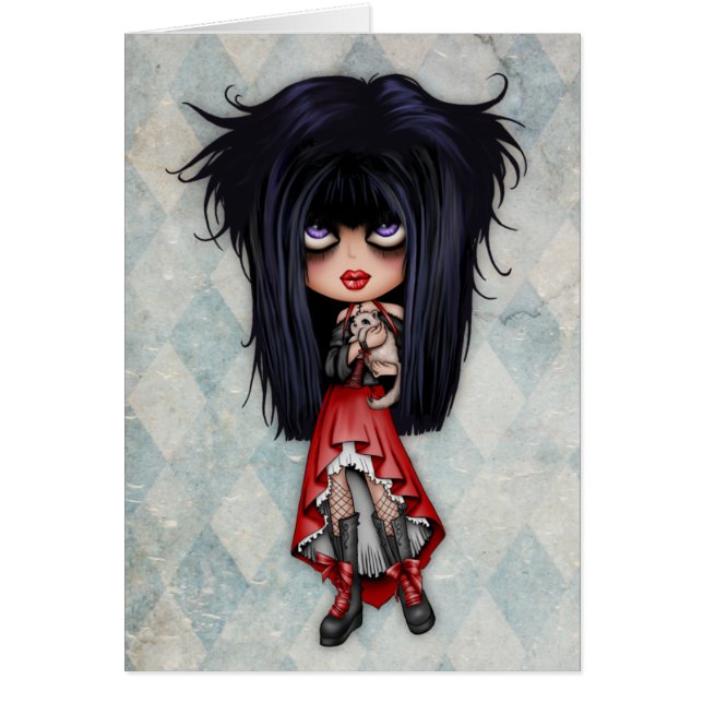 Emo Miezekatze-Karte (Vorne)