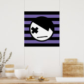 emo on stripes poster (Küche)