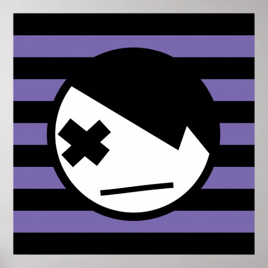 emo on stripes poster (Vorne)