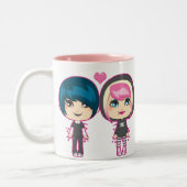 Emo Paare Zweifarbige Tasse (Links)