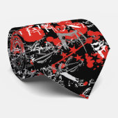 Emo Paint Graffiti Krawatte (Gerollt)