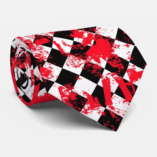 Emo Paint Spritzer Krawatte (Gerollt)