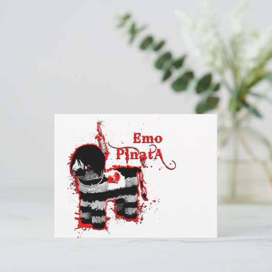 emo pinata postkarte (Stehend Vorderseite)