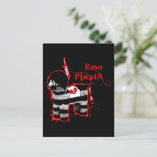 emo pinata postkarte (Stehend Vorderseite)