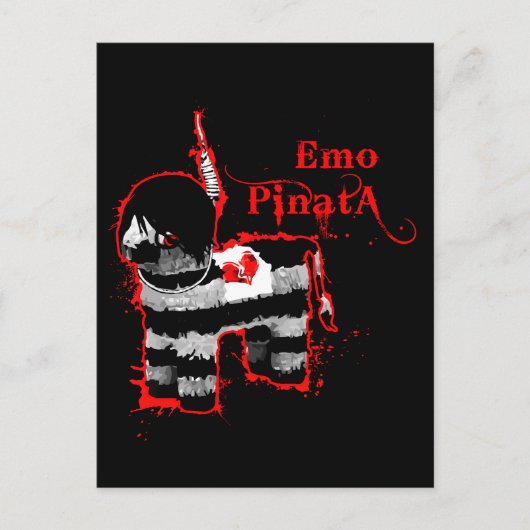 emo pinata postkarte (Vorderseite)