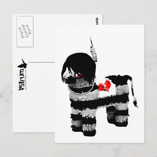 emo pinata postkarte (Vorne/Hinten)