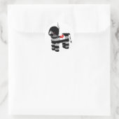 emo piñata runder aufkleber (Tasche)