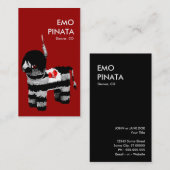 emo Pinata Visitenkarte (Vorne/Hinten)