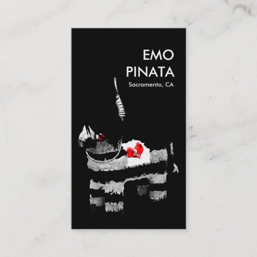 emo pinata visitenkarte (Vorderseite)