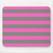 Emo Pink & Grau Streifen Mousepad (Vorne)