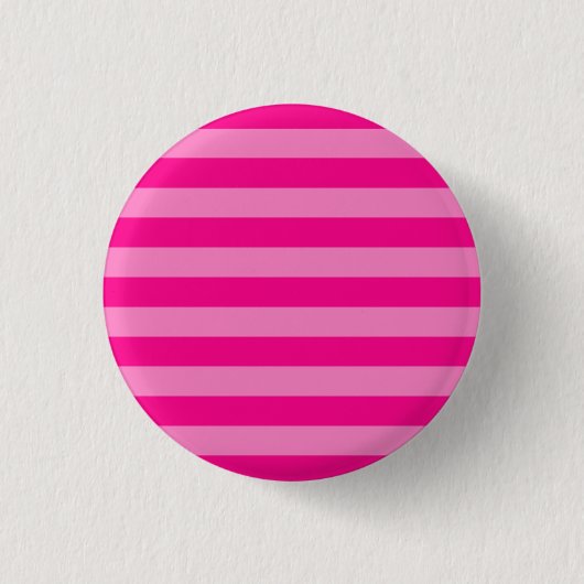 Emo Pink Stripes Button (Vorderseite)