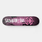 EMO Pinker Totenkopf Skateboard (Horizontal)