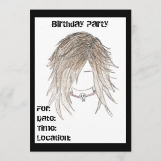 Emo Punk Einladungen zum Geburtstag