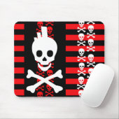 Emo Punk Skull Mousepad (Mit Mouse)