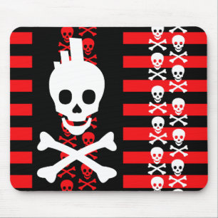 Emo Punk Skull Mousepad
