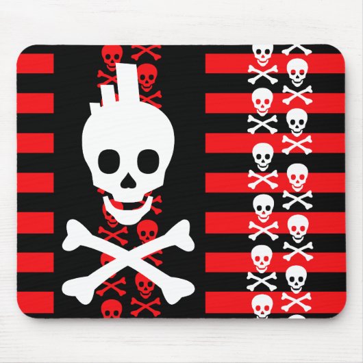 Emo Punk Skull Mousepad (Vorne)