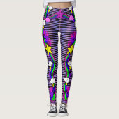 Emo Rainbow Cry Cloud Strichen Leggings (Vorderseite)
