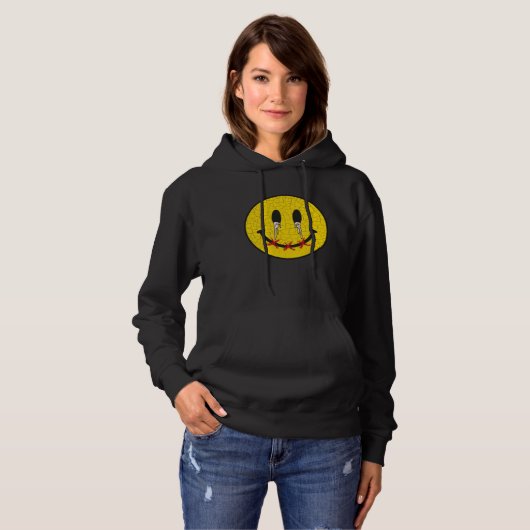 Emo Rap Face Sad Boy Hoodie (Vorne ganz)