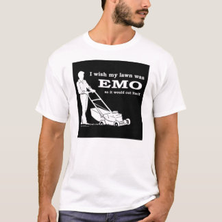 Emo-Rasenausschnitt T-Shirt