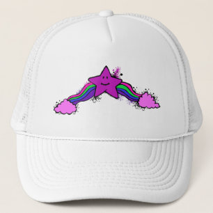 Emo-Regenbogen-Star-Truckerhut Truckerkappe