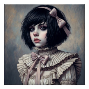 Emo Ribbons und Ruffles Poster