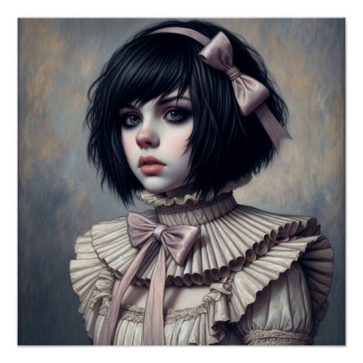 Emo Ribbons und Ruffles Poster (Vorderseite)