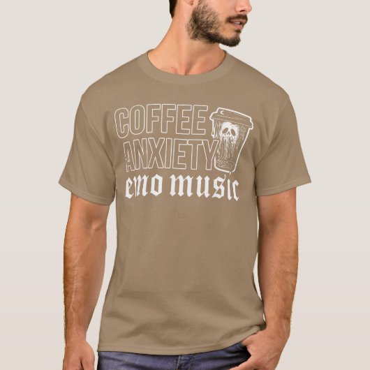 Emo Rock Coffee Aniety Emo Music y2k 2000s Emo Ska T-Shirt (Vorderseite)