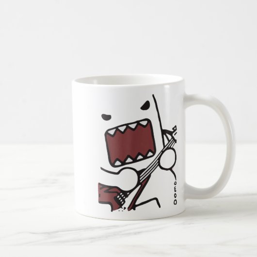 Emo Scence Guitar Domo Y2k Japanese Kaffeetasse (Rechts)