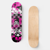 Emo Scene Girl Skateboard (Vorderseite)