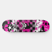 Emo Scene Girl Skateboard (Horizontal)