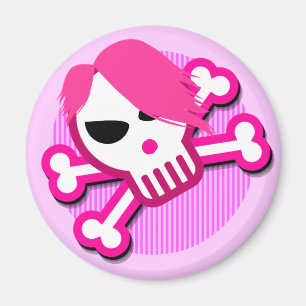 Emo Schädel auf Magneten Magnet