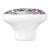 Emo Schädel-Muster Keramikknauf (Seitenansicht)