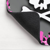 Emo Skull & Bones Mousepad (Ecke)