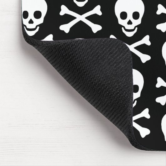 Emo Skull & Bones Muster Mousepad (Ecke)