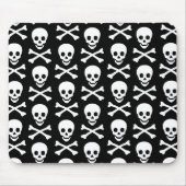 Emo Skull & Bones Muster Mousepad (Vorne)