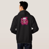 Emo Skull & Crossbones Hoodie (Schwarz voll)