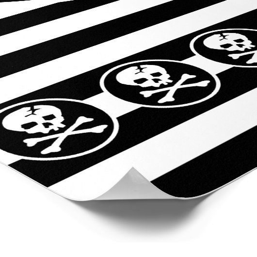 Emo Skull Patch Poster (Ecke)
