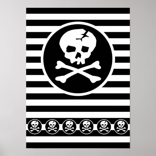 Emo Skull Patch Poster (Vorne)