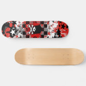 Emo Skull Skateboard Deck (Horizontal)