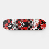 Emo Skull Skateboard Deck (Horizontal)