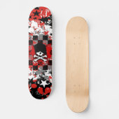 Emo Skull Skateboard Deck (Vorderseite)