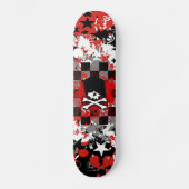 Emo Skull Skateboard Deck (Vorderseite)