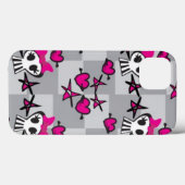 Emo Skulls Pattern Case-Mate iPhone Hülle (Rückseite (Horizontal))