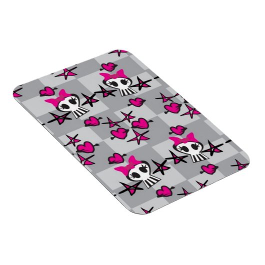 Emo Skulls Pattern Magnet (Rechte Seite)